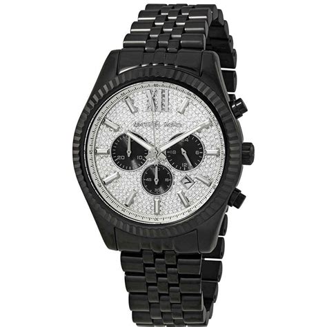 michael kors lexington mk8605 heren zwart